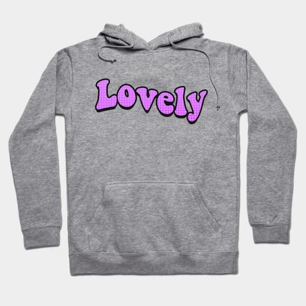 Lovely Purple Text Hoodie by RoserinArt